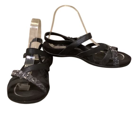 Abeo Womens Laguna Sandals US 8.5 Black Strappy Outdoor Hiking Camping Beachy - Picture 1 of 10